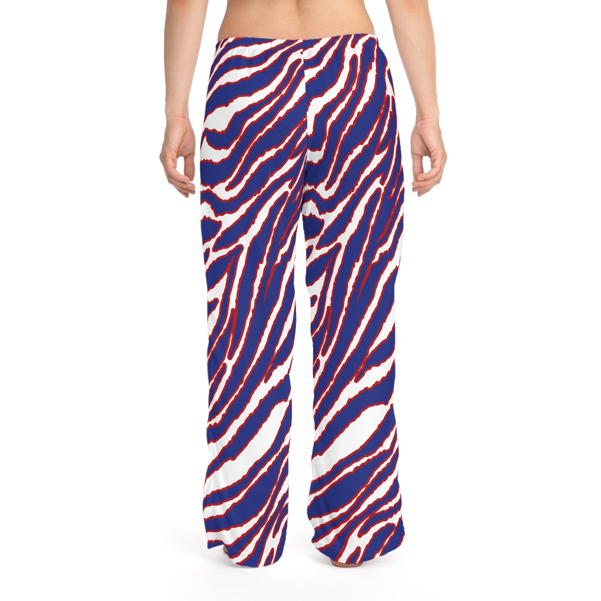 Mafia Buffalo Football Zebra Striped Women's Pajama Pants (AOP)
