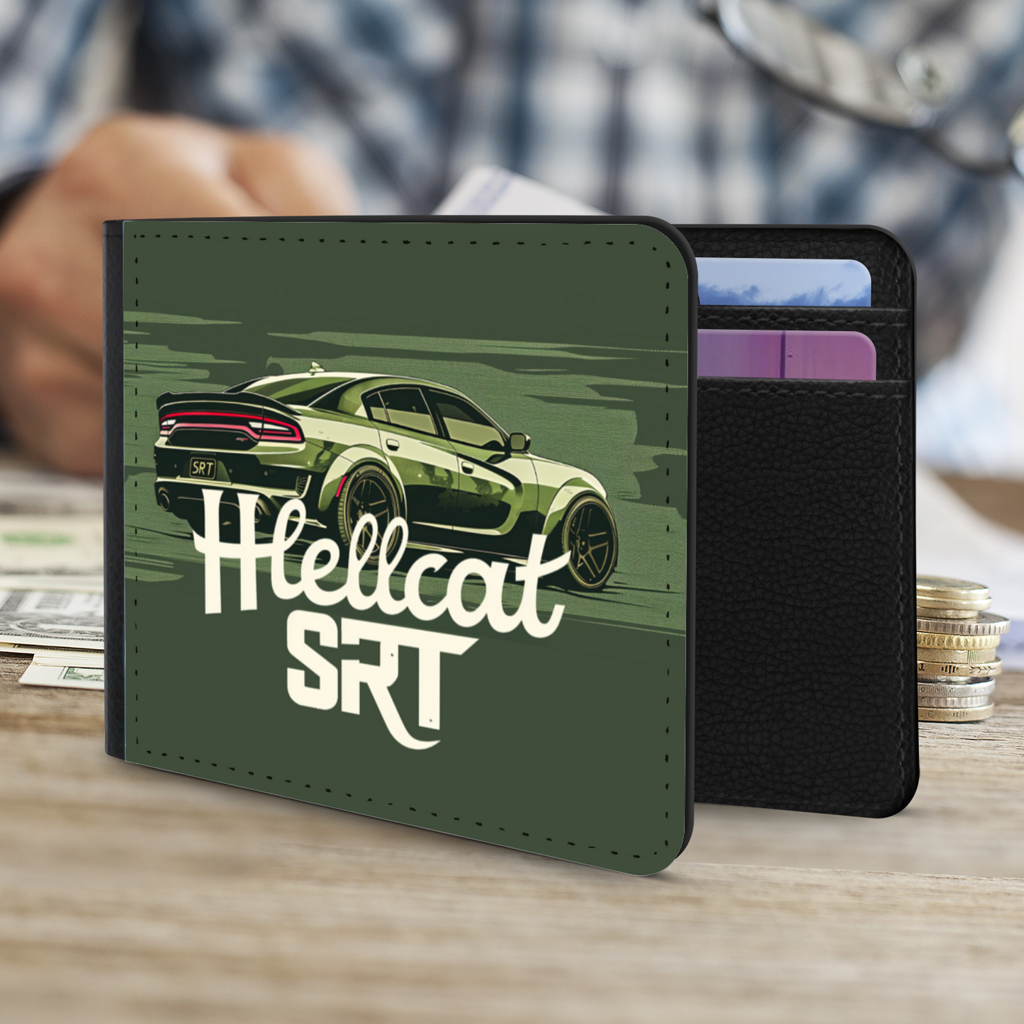 SRT Hellcat Performance Wallet – Power Meets Precision Driven Brand Apparel