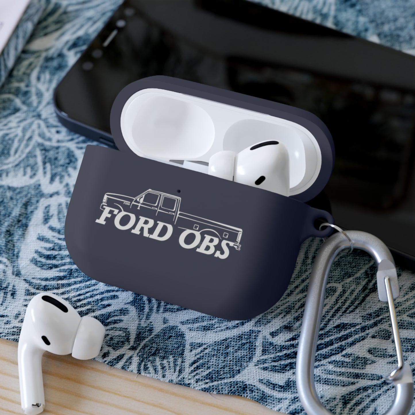 Ford OBS Truck Silhouette Edition: Elevate Your AirPods Style and Protection!
