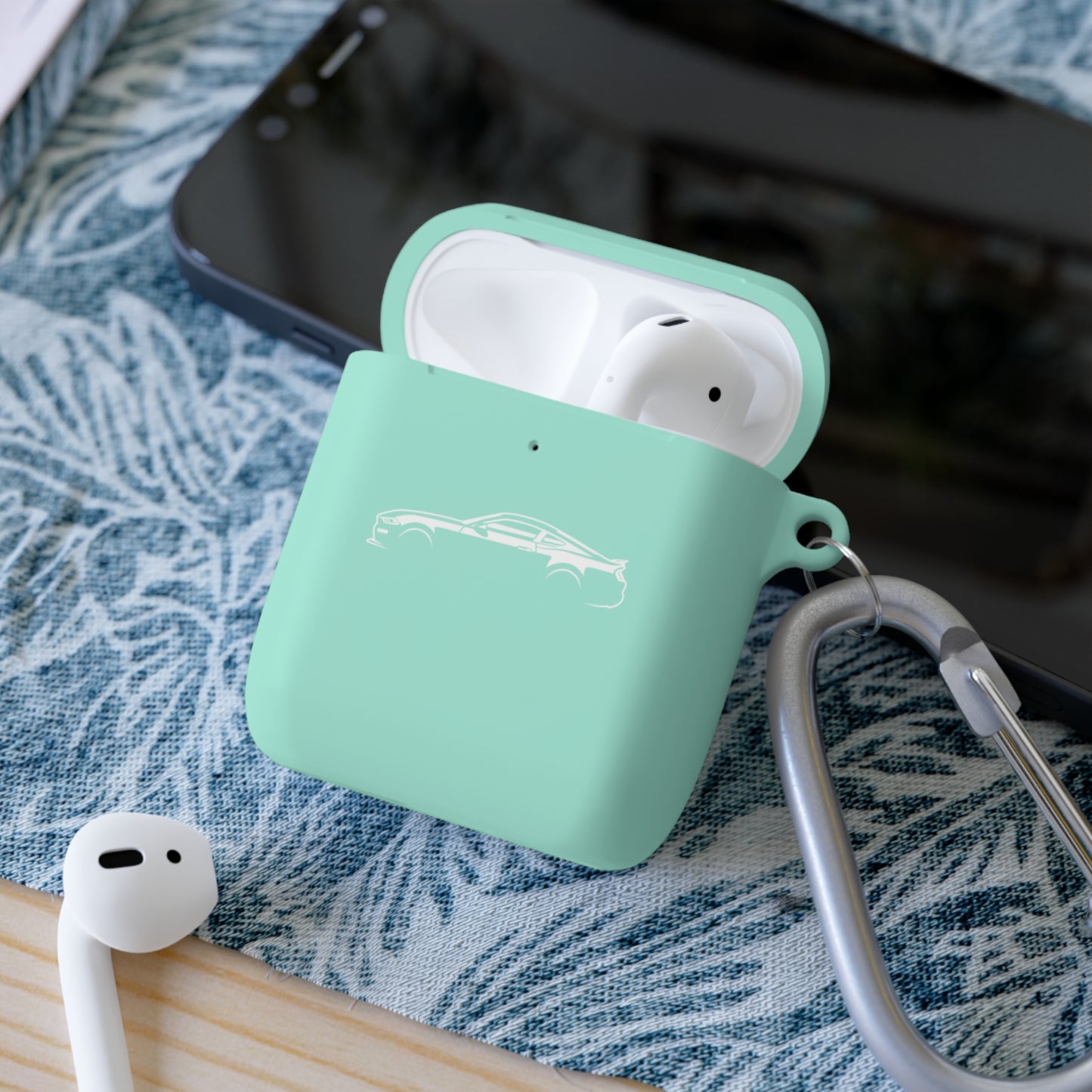 Mustang Majesty: Premium AirPods® Rubber Case Cover with Iconic Silhouette