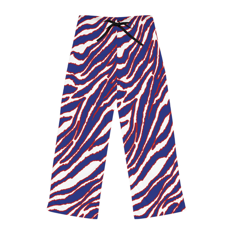 Mafia Buffalo Football Zebra Striped Women's Pajama Pants (AOP) - Driven Brand Apparel
