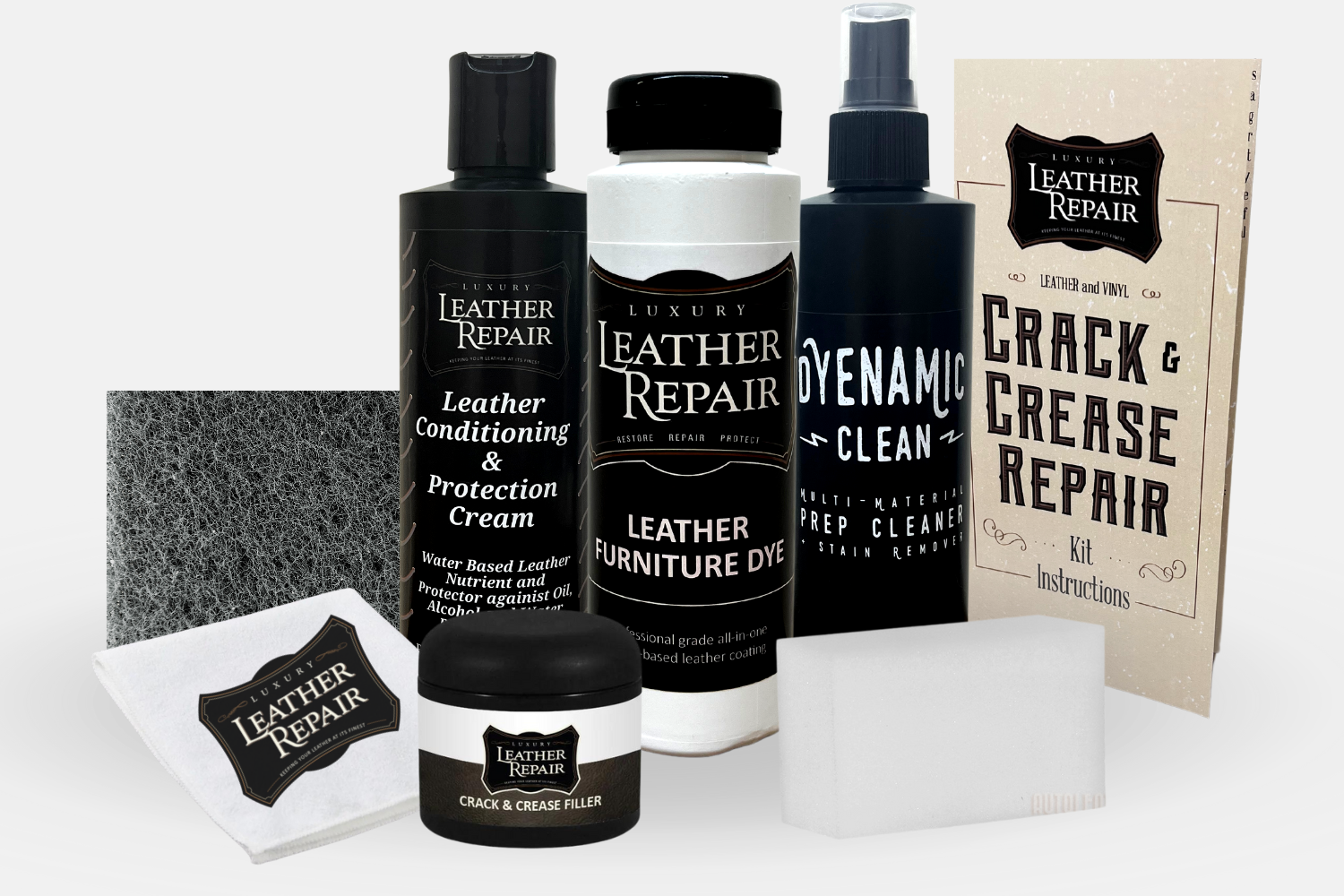 Leather & Vinyl Crack/Crease Repair Kit Auto Leather Dye