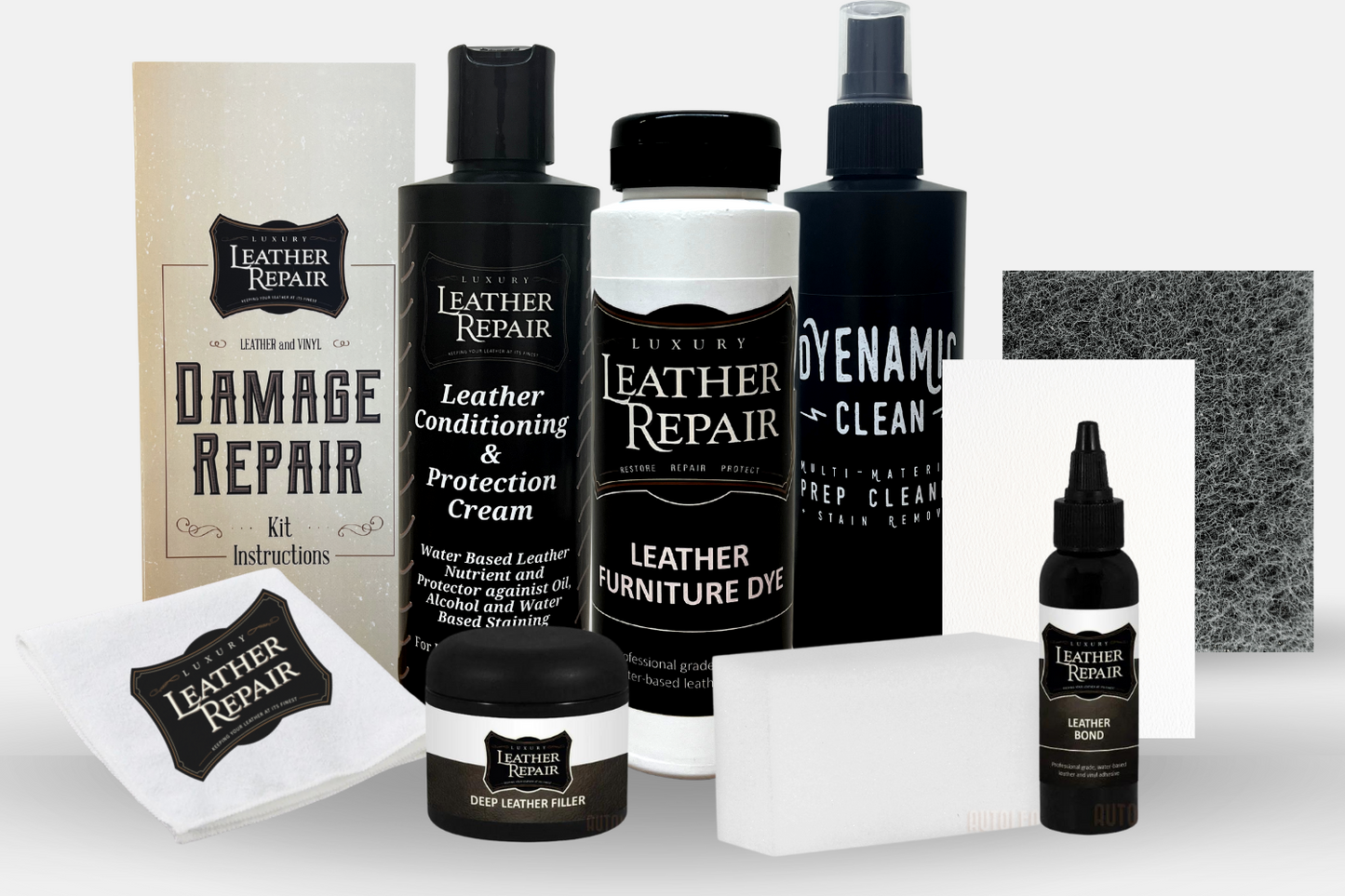 Leather & Vinyl Damage Repair Kit Auto Leather Dye