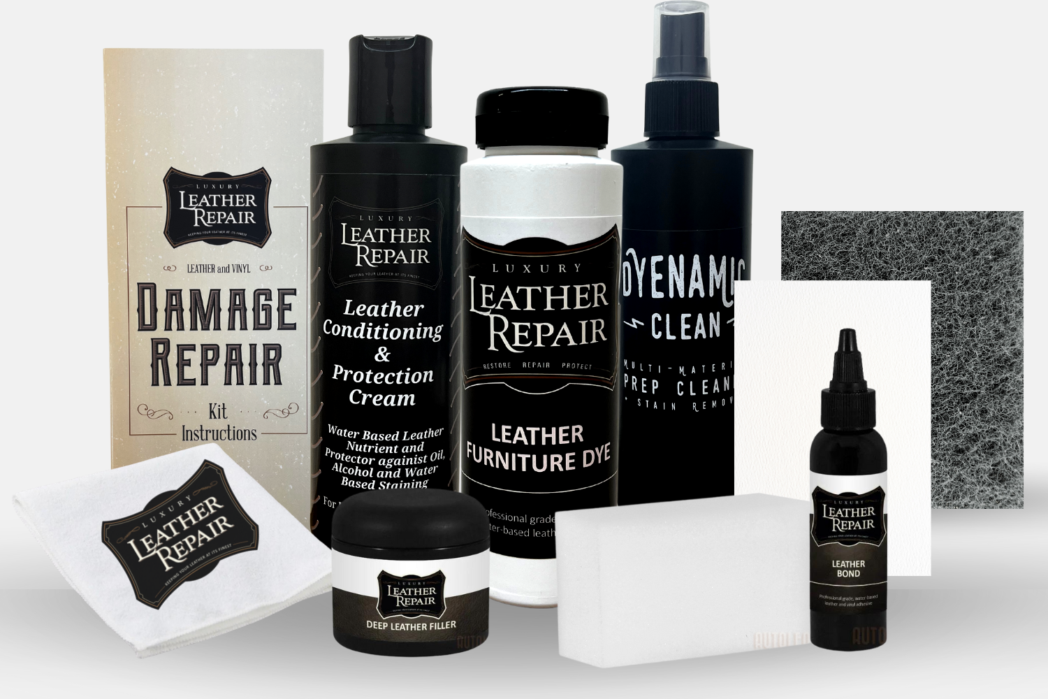 Leather & Vinyl Damage Repair Kit Auto Leather Dye