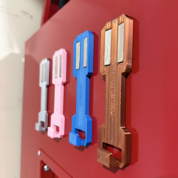 Magnetic toolbox spray can mount for paint, lubricant, and cleaner cans