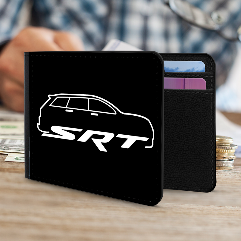 Dodge Jeep SRT Mopar Men's Faux Leather Wallet - Driven Brand Apparel
